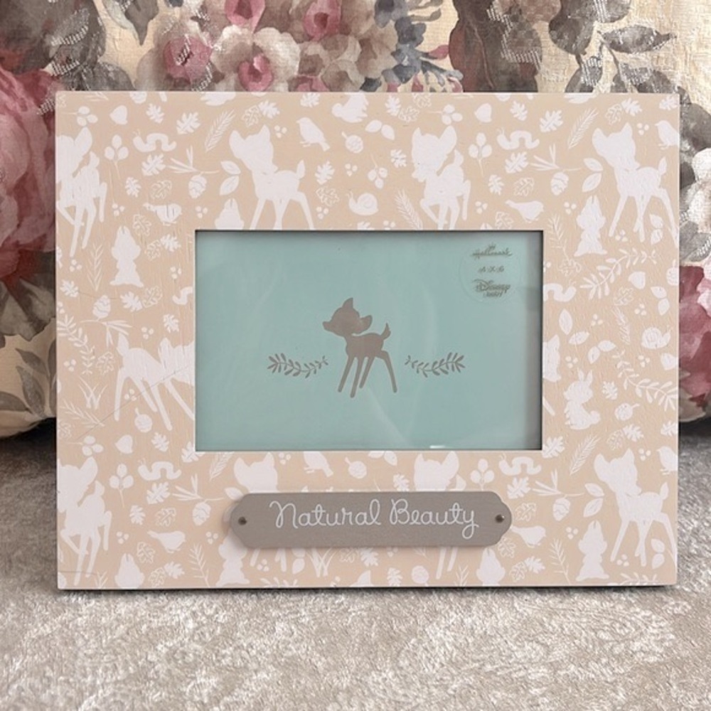 Brand New Hallmark Disney Baby “Natural Beauty” Bambi Picture Frame 4”x6” Photo